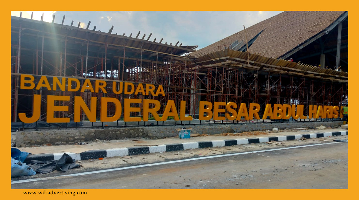 Neon Box Huruf Timbul di Medan