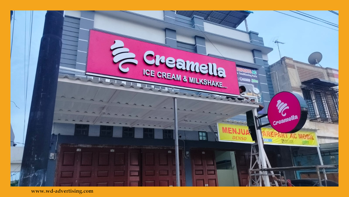 Neon Box Huruf Timbul di Medan