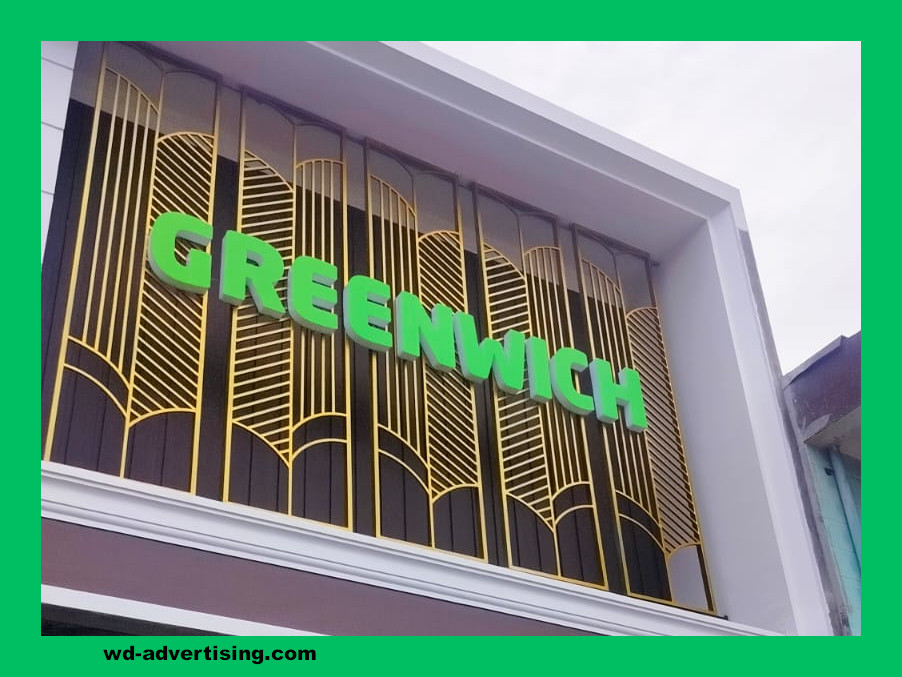 Huruf Timbul Akrilik LED di Medan