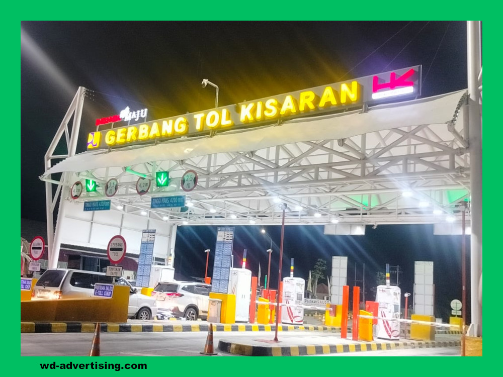 Huruf Timbul Akrilik LED di Medan