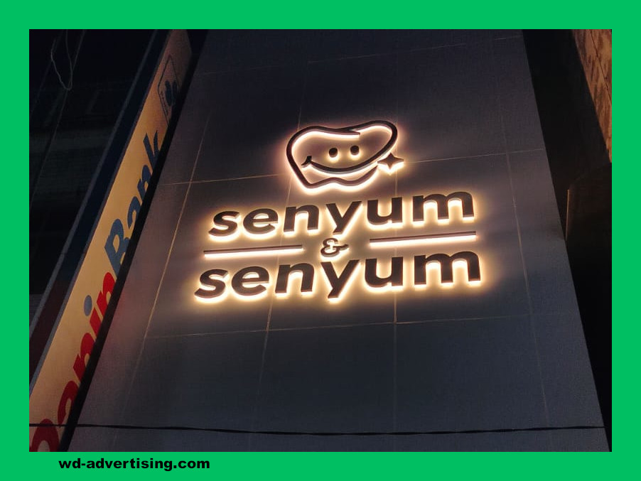 Huruf Timbul Akrilik LED di Medan