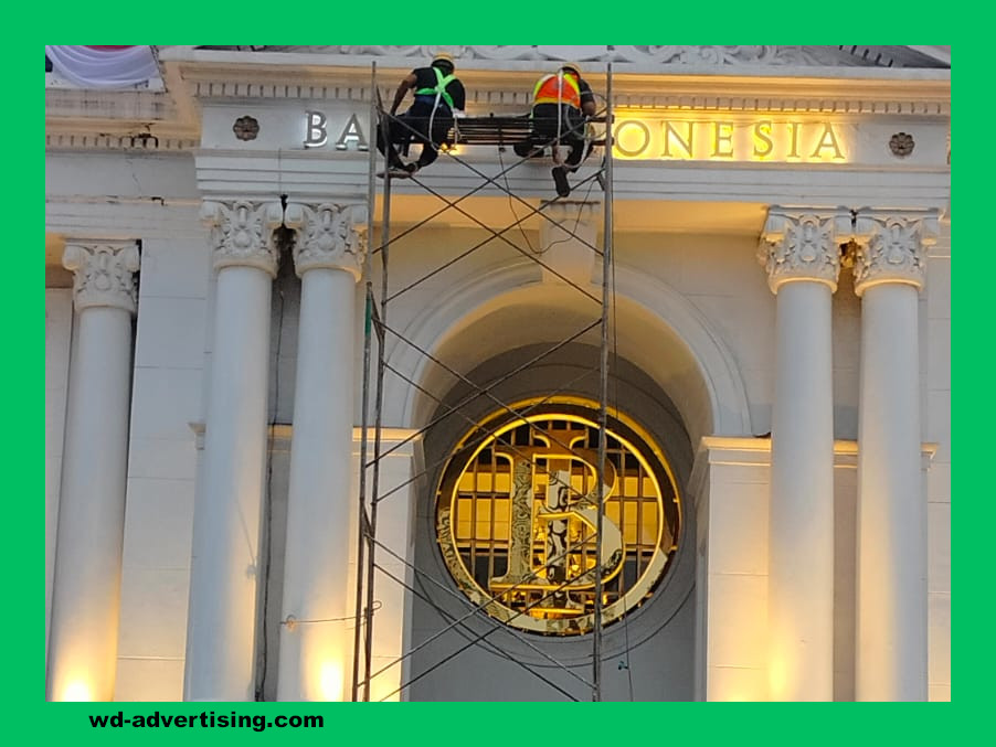 Huruf Timbul Akrilik LED di Medan