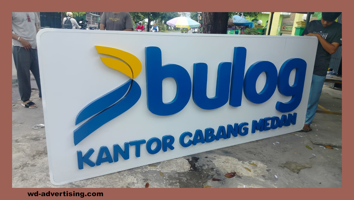 Huruf Timbul Akrilik Outdoor di Medan
