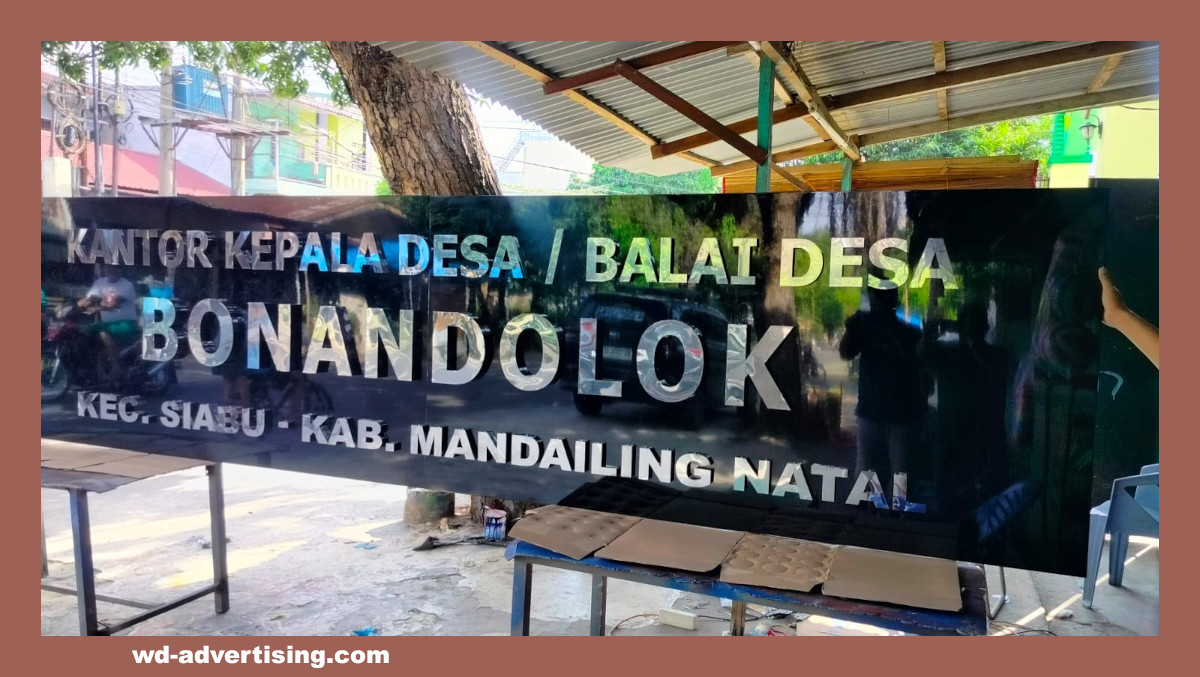 Huruf Timbul Akrilik Outdoor di Medan