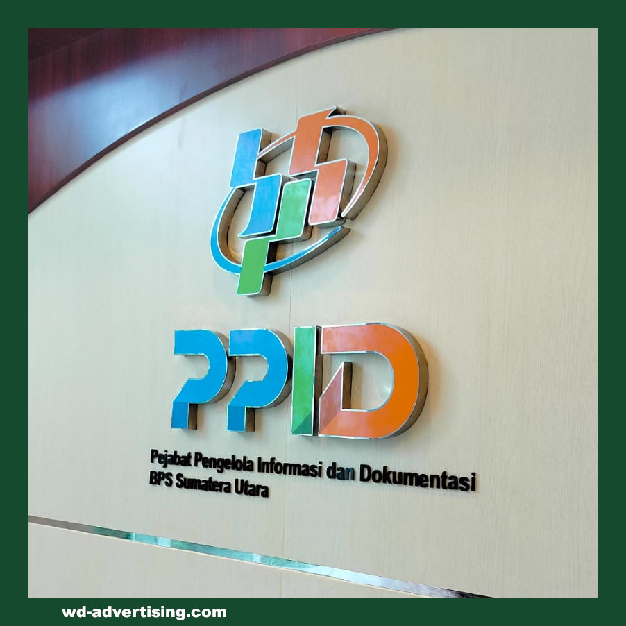 huruf timbul stainless led di medan