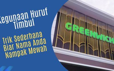 Kegunaan Huruf Timbul – Trik Sederhana Biar Nama Anda Nampak Mewah