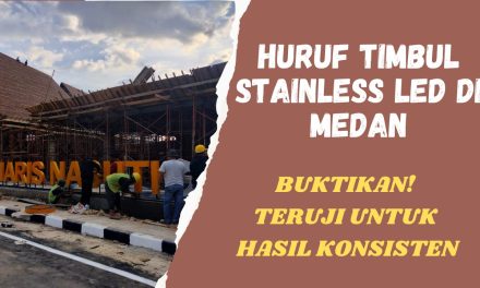 Huruf Timbul Stainless LED di Medan